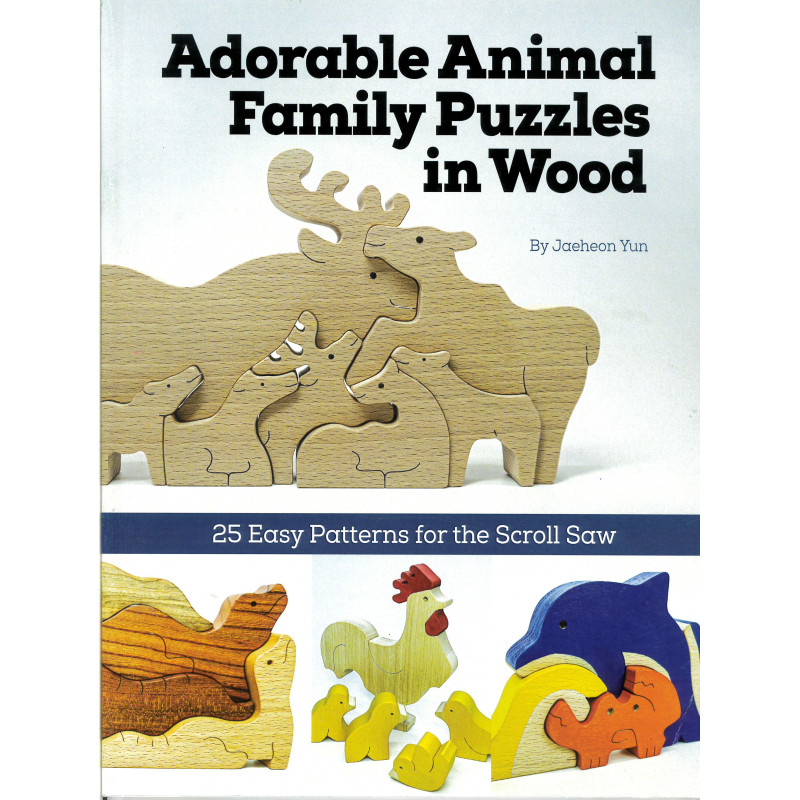 Puzzle Famille Animaux en Bois – WoodPuzzly